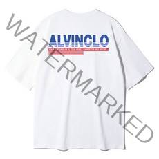 앨빈클로 남녀공용 히든라인 오버핏 반팔 티셔츠 AST-3091