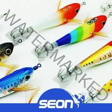 세온피싱 쭈꾸미 주꾸미 문어 갑오징어 수평 느믄타 밑걸림방지 꼬리 에기, 틴셀 퍼플