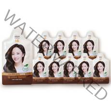 댕기머리 더 편한 샴푸형 염색 30g 7호 흑색, 진한갈색, 10개