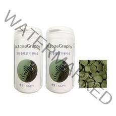 W.aquagraphy 코리 플레코 담수어 전용사료, 100ml, 2개