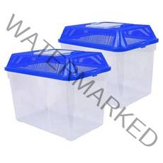 사필풍 사각 채집통 블루 중, 2개입