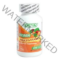 데바 비건 멀티비타민 & 미네랄 서플리먼트 코티드 타블렛, 90개입, 1개