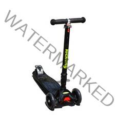 [당일발송]킥콩2 킥보드 씽씽카 안전주행가능 3단높이조절 2023년형식업그레이드신제품 어린이킥보드 접이식 광폭휠타이어 고급 인싸킥보드 4바퀴 LED 자체발광바퀴 3단높이, 검정