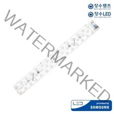 장수램프 LED 리폼모듈 25W 국산 삼성칩 안정기일체형 기판 전등교체, 주백색(아이보리빛)