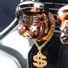 [ 2세트구매시+사은품 ] 아이나비 힙합독 차량용 송풍구 방향제 고급 남자친구 선물 탈취소독제, 블랙크롬, 레몬유칼립투스, 골드