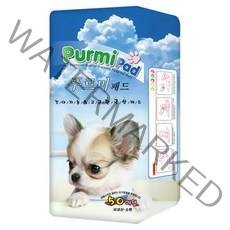 푸르미 강아지 배변 패드 베이비파우더향 50매, 1개