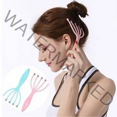 두피지압기 두피마사지 모발 헤어 셀프 롤러 안마기 브러쉬 머리지압기 머리지압 셀프지압 모발마사지 두피마사지기 셀프마사지 지압볼 두피마사지 머리마사지, 핑크, 1개