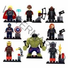 마블 오리지날 어벤져스 캐릭터 레고 피규어 6개 세트 (레고호환)