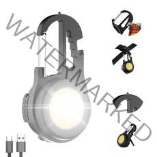 kcwen 휴대용 캠핑 충전 다기능의 led 랜턴, 1pc, 블랙