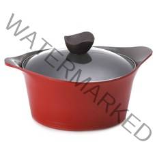 네오플램 애니 IH 인덕션 양수냄비, 24cm, 딥레드