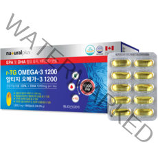 내츄럴플러스 알티지 오메가3 1200 180캡슐, 180정, 234.216g, 1개