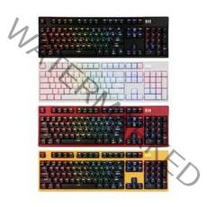 ABKO] 유선 기계식 키보드 Hacker K660 스페셜 에디션 레인보우 LED 축교환 광축클릭, 블랙클릭