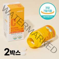 비타민씨 씹어먹는 비타민C 아연 함유 Vitamin C, 2박스, 60정