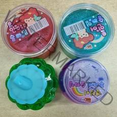 인어 갤럭시 무지개 투명컵 슬라임 4개 6개 8개 12개 촉감놀이, 인어8개