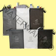 타포린 가정용 재활용 쓰레기 대용량 분리수거함 가방 30L 60L, 대형