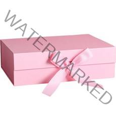 마켓감성 리본 플랩 선물상자 M, 핑크, 2개