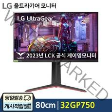 LG전자 80cm QHD IPS 165Hz HDR400 울트라기어 게이밍 모니터, 32GP750