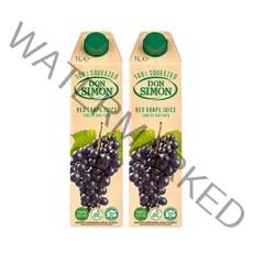 돈시몬 생과일 착즙 적포도주스, 1L, 2개