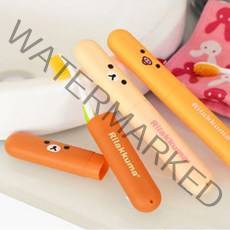 PKFARM 귀여운 캐릭터 칫솔케이스 3P 세트 휴대용 칫솔통, 3개, 색상랜덤(혼합색상)