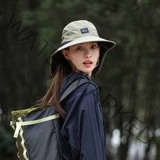 DAMITA 남녀공용 아웃도어 버킷햇 벙거지 등산 낚시 캠핑 사파리모자, 네이비