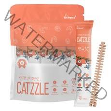 닥터페트라 반려묘 양치고민엔 캣즐 고양이껌 고양이간식, 헤어볼(연어맛), 7g, 5개