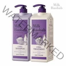 밀크바오밥 세라 샴푸+세라 트리트먼트 1200ml 베이비파우더, 1세트
