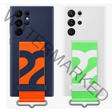 삼성 정품 갤럭시 S22U 울트라 실리콘 케이스 스트랩 EF-GS908T, 화이트(GS908TWE)