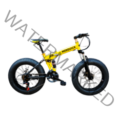 제이샵 팻바이크 여성 주니어 남성 접이식 자전거 로드 카본 광폭 저학년 펫바이크 바퀴큰, 21단, 26인치, 모던 옐로우