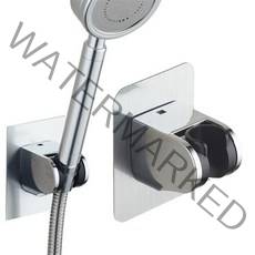 리빙공식 무타공 접착식 각도조절 샤워기 홀더 거치대 2개