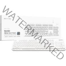 스마텍 레트로 멤브레인 유선 키보드, 일반형, 화이트, STK-2100