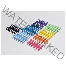 지니스타_ 바인더링 루즈리프 루즈링 6공 23색 8 10 12 14 16 18mm 풀사이즈, 연두, 10mm