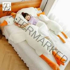 Haengbuk 오리 대형인형 안고자는 베개 모찌 인형 롱쿠션 동물 바디필로우, 160