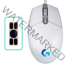 로지텍 G102 2세대 LIGHTSYNC 게이밍 유선 마우스 MU0054 + 마우스 피트, 화이트(마우스)