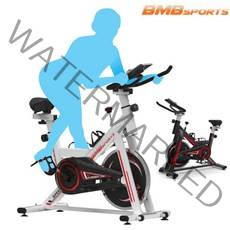 가정용 스탠다드 스피닝바이크 스핀바이크 실내자전거 홈트 실내 싸이클 스피닝자전거 야핏센서, 2.스핀바이크 화이트 WH + 안장커버(후기이벤트)