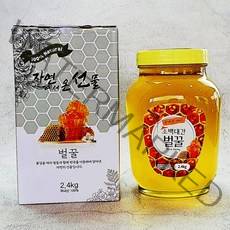 홍제원 소백산 100% 벌꿀 2.4kg, 1병