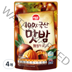 해표 100% 국산 맛밤, 70g, 4개