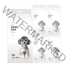 아몬스 절약형 소형패드 400매 애견 강아지 배변 패드, 1