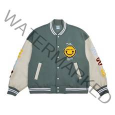 인플레이션 streetwear 대표팀 자켓 남성 여성 대형 야구 코트 패션 가죽 슬리브 두꺼운 양털 자켓 남성 아웃웨어