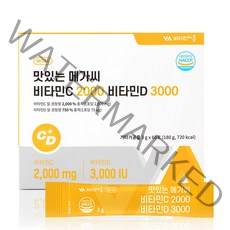 비타민마을 맛있는 메가씨 비타민C 2000 비타민D 3000 60p, 180g, 1개