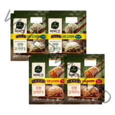 비비고 수제진한고기만두 400g x4 + 수제김치만두 400g x4, 1세트