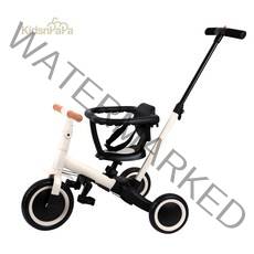 키즈앤파파 로티 유아 어린이 접이식 세발자전거, 베이지