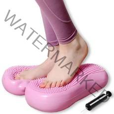 맥슬리 말랑이 스텝퍼 에어쿠션 계단오르기 다이어트 유산소 운동기구, 핑크