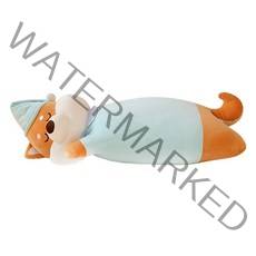 모찌타운 파자마 시바 바디필로우 쿠션, 블루