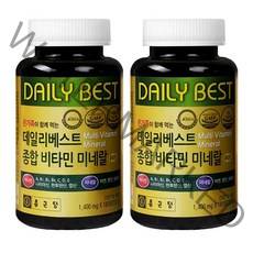 종근당 데일리베스트 종합비타민 미네랄, 180정, 2개