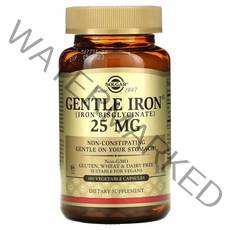 Solgar Gentle Iron 25mg 180정, 1개