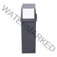 리빙스마일 모던 휴지통 푸시도어, 그레이, 1개