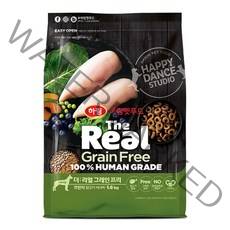 하림펫푸드 더리얼 그레인프리 크런치 시니어 강아지 사료, 닭, 1.6kg, 1개