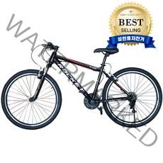 닥터바이크 서스펜션 66cm 26인치 21단 스틸프레임 MTB 자전거 F-26S ROCKET, 블랙 + 레드
