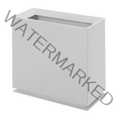 블럭마트 유럽스타일 틈새 휴지통 플라스틱, 화이트, 1개