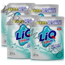 리큐 진한겔 하이브리드 실내건조 일반용 액체세제 리필, 2.1L, 4개